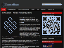 Tablet Screenshot of karmasiren.com